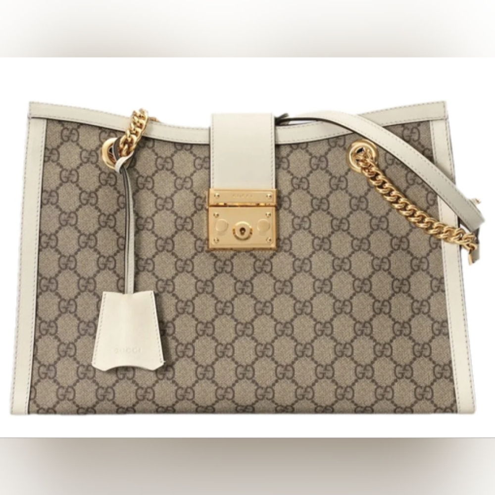 ✨️ GUCCI Large Padlock Tote Bag Purse Authentic